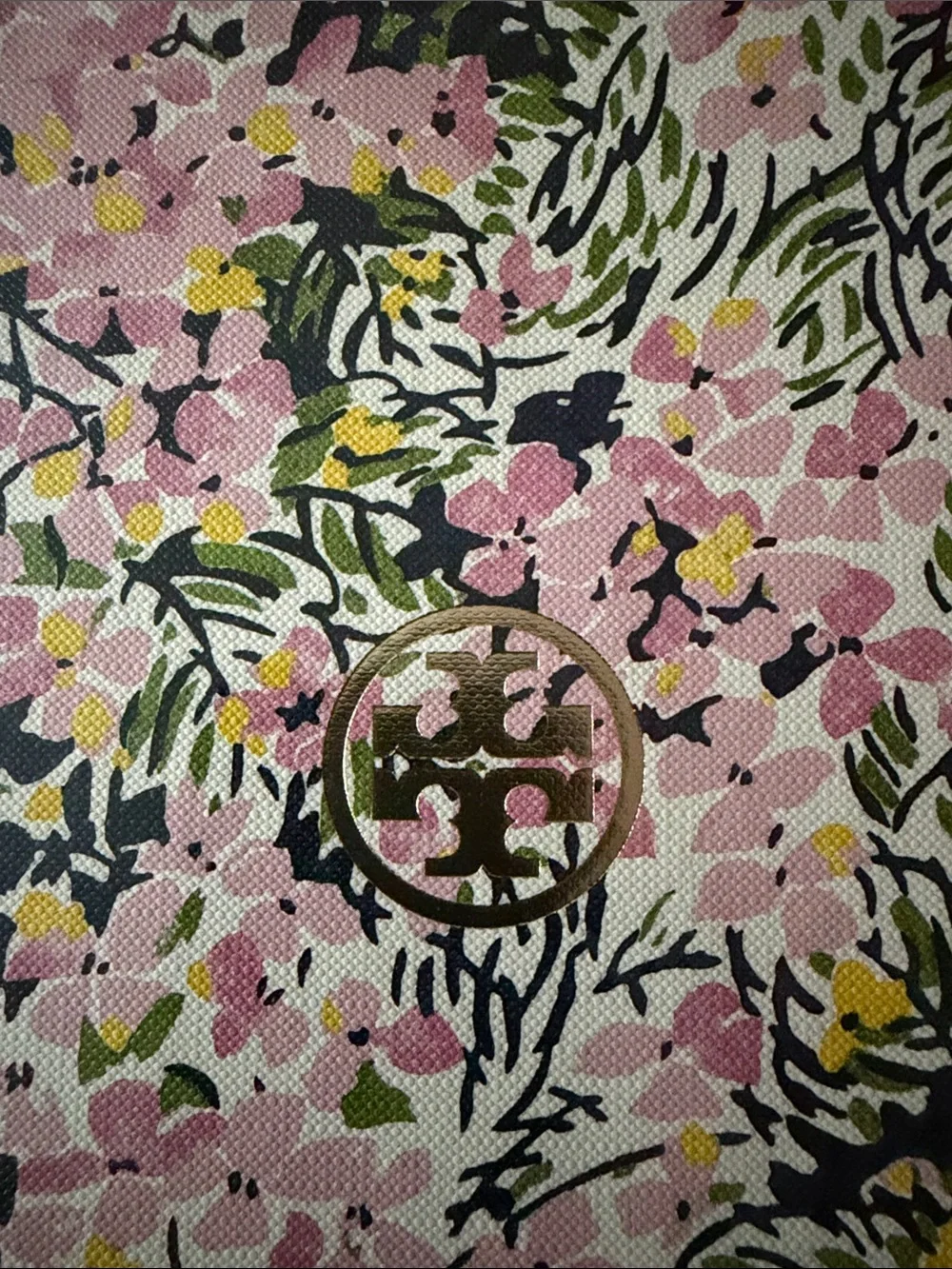 Tory Burch Pink Yellow Green Floral journal
